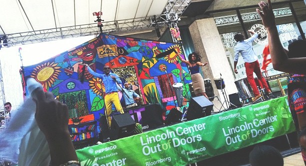 Kuenta i Tambu performing at Lincoln Center Summer Stage 2012.
