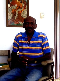 Leo Floridas in his home office.