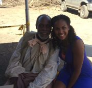 Lysa with Danny Glover at Landhouse San Juan.
