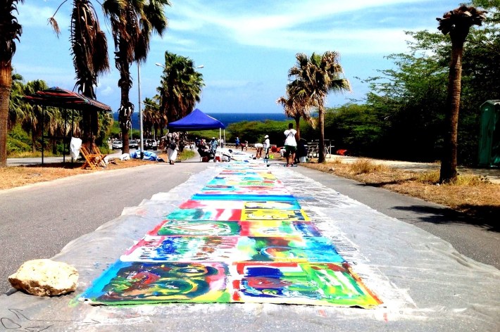 Painting in Progress.