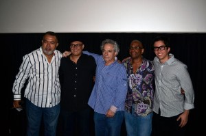(L-R): Percy Pinedo, Pablo Croce, Gregory Elias, Sergio George and Jorge Lozada. Photo by Farley Lourens.
