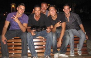From L - R childhood friends Warren Koch, Clayton Tjon, Alejandro Kelly, Walid Samandar.