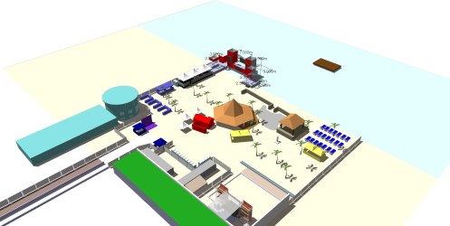 Walid's Site Plan for Amnesia Beach Festival 2013.